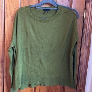 Green sweater 100% merino wool